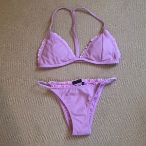 Pink Ruffled Bikini